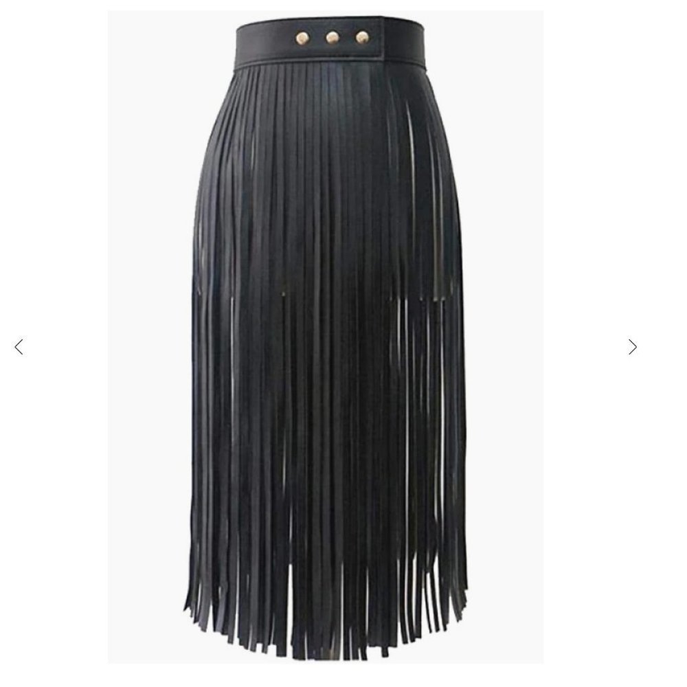 FAUX Leather Tassel Belt - Picture 2 of 7